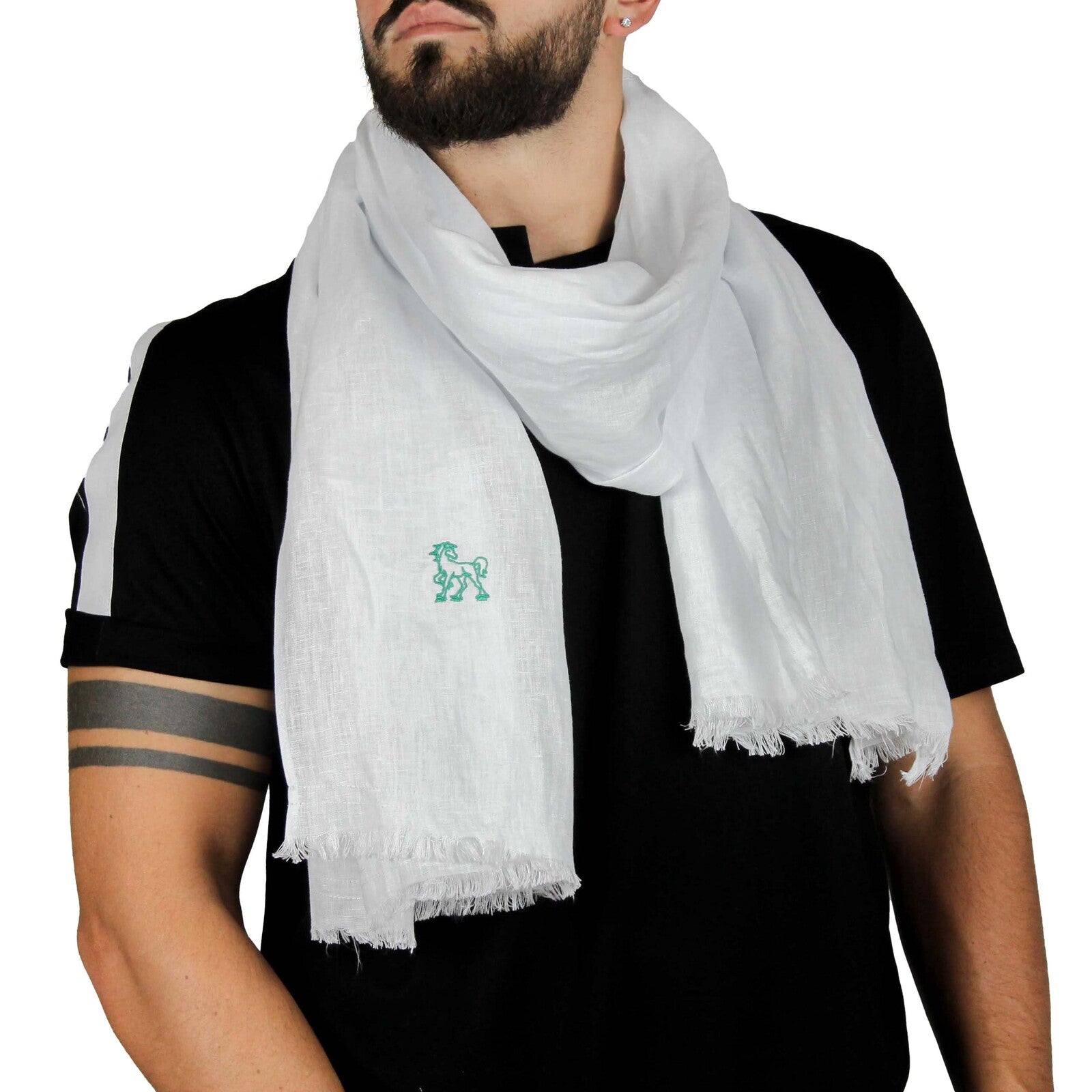 Pashmina lino bianca 1