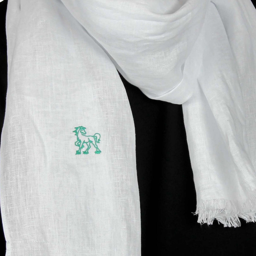 Pashmina lino bianca 2