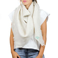 Pashmina lino beige 1