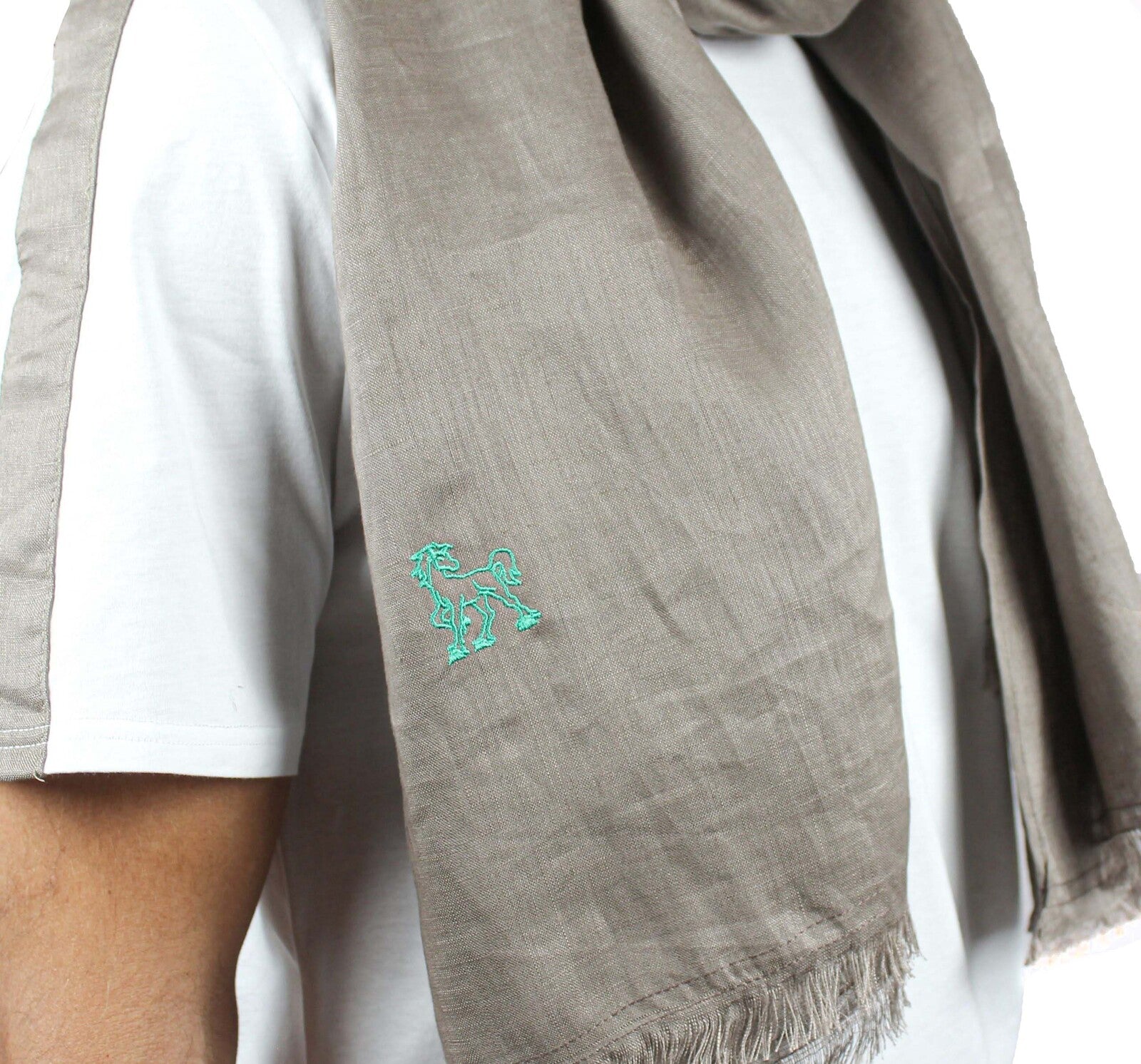 Pashmina lino tortora 3