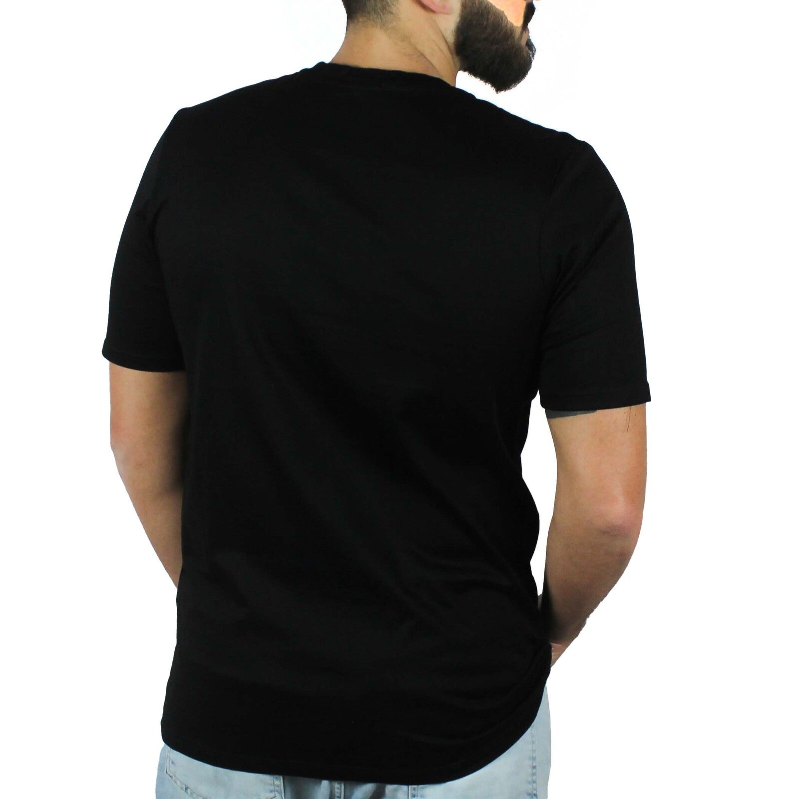 T-shirt nera con ricamo Vinto oro 4