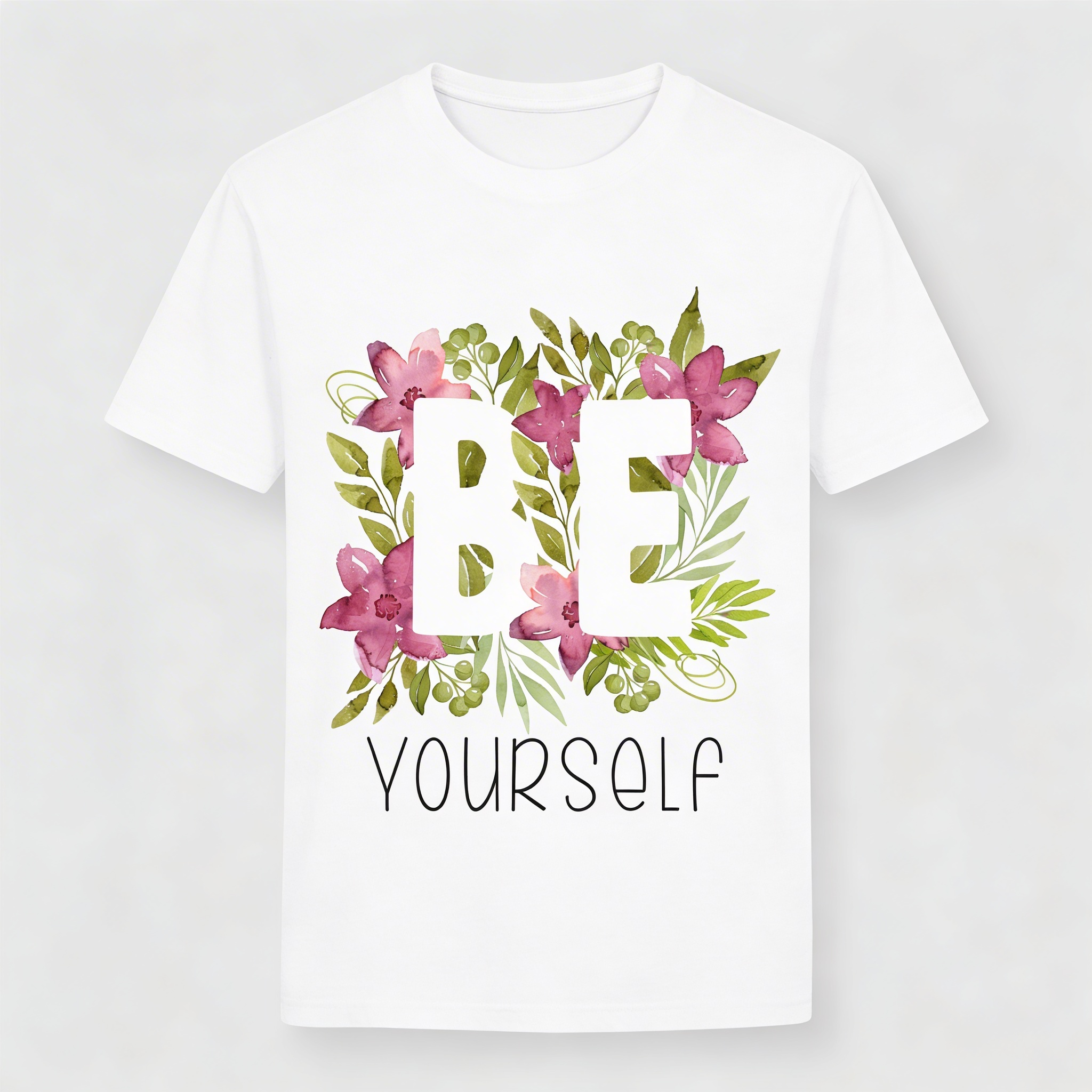 T-Shirt Donna con stampa be yourself