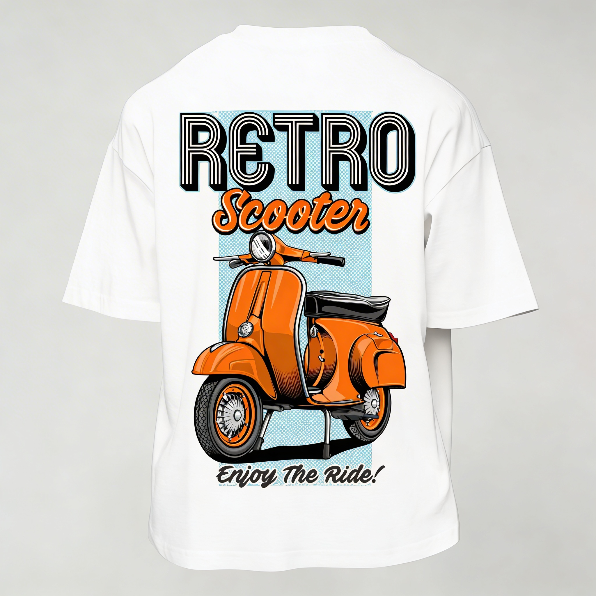 T-Shirt Uomo  Over con stampa retrò