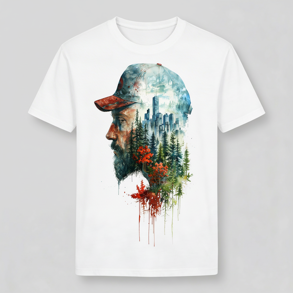 T-Shirt Uomo con stampa head