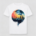 T-Shirt Uomo con stampa moon