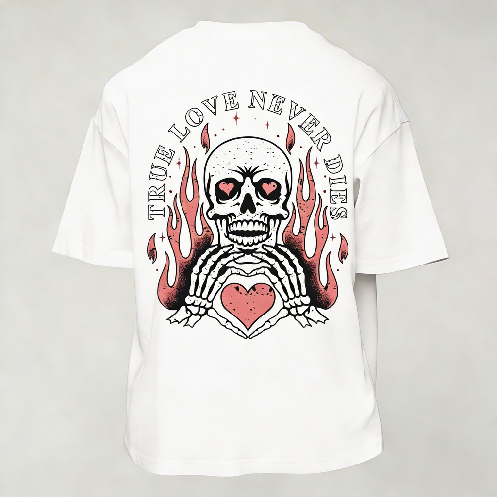 T-Shirt Uomo  Over con stampa skull