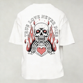 T-Shirt Uomo  Over con stampa skull