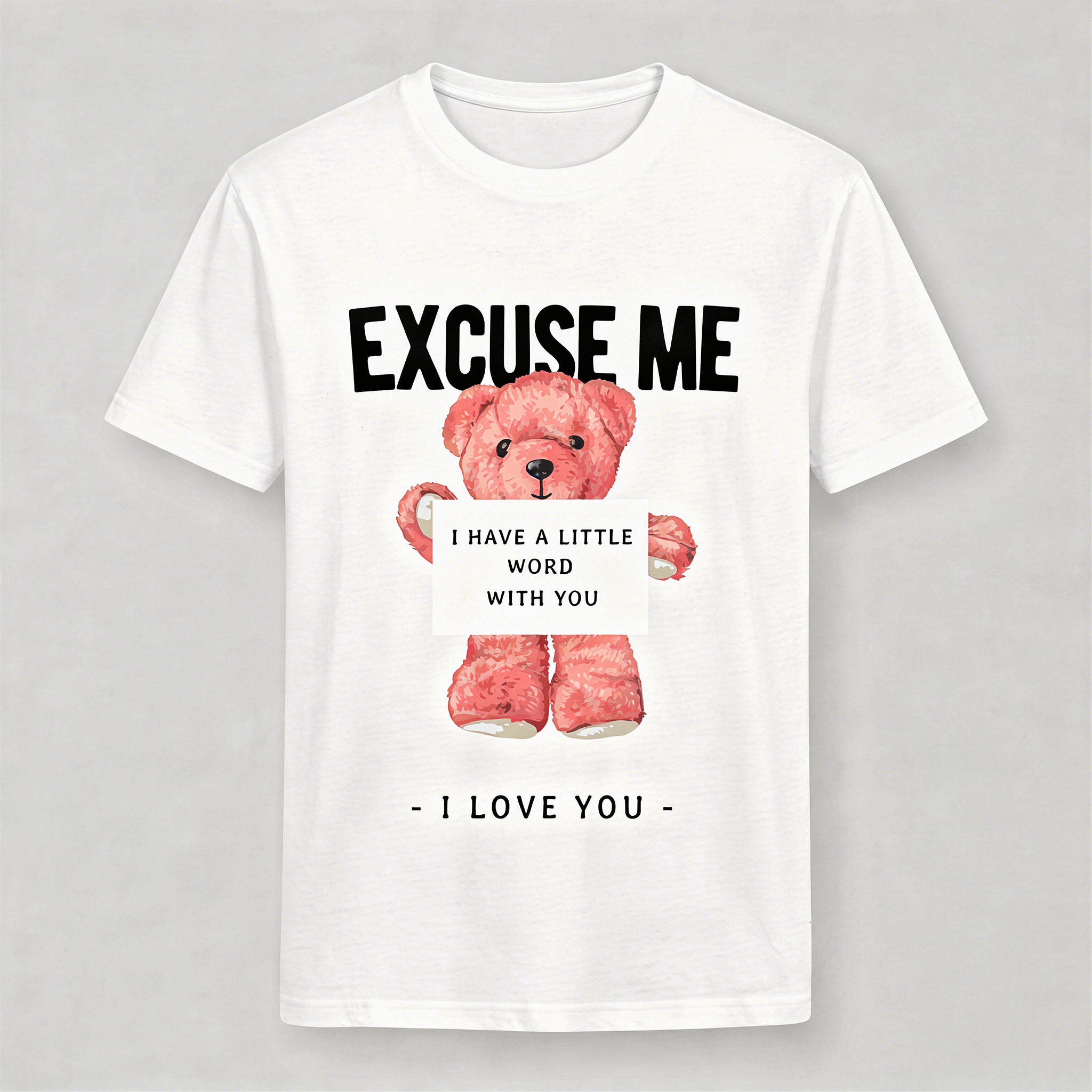 T-Shirt Donna con stampa excuse me bear