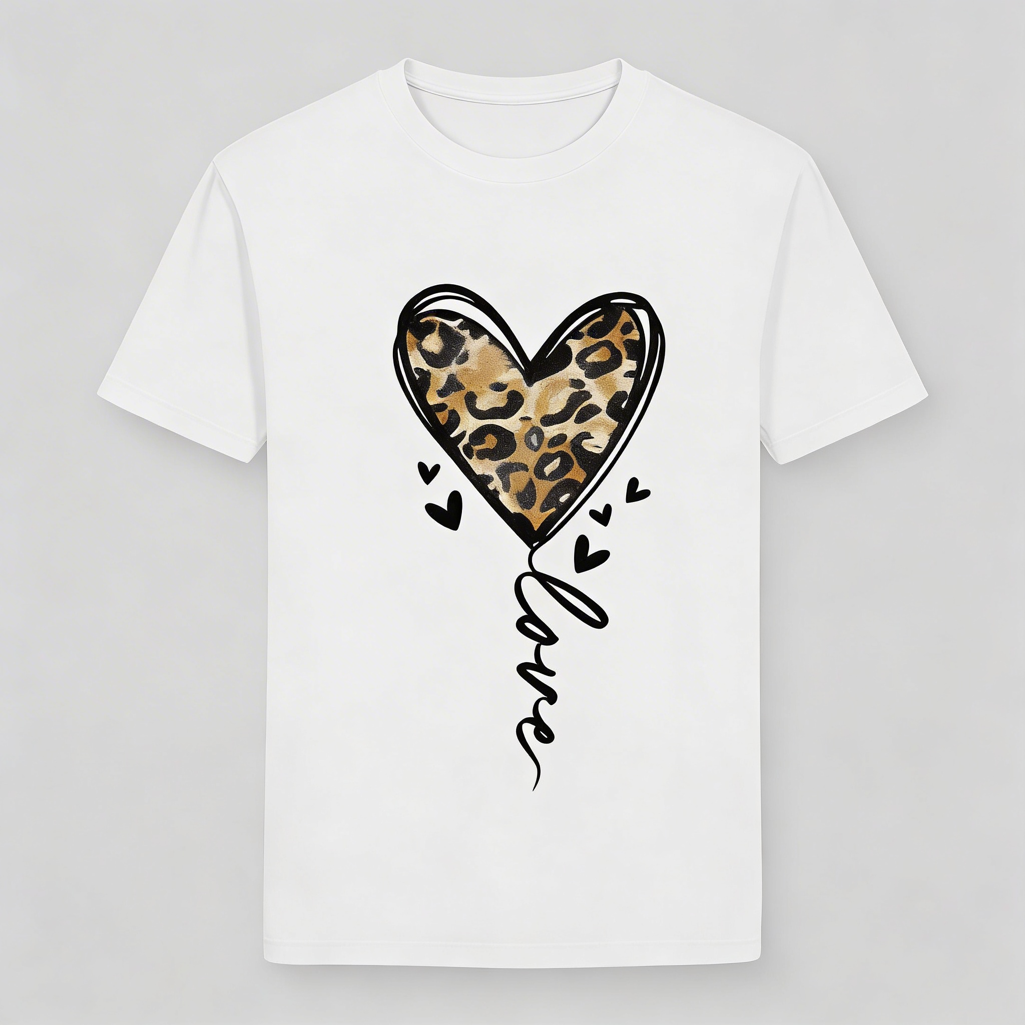 T-Shirt Donna con stampa heart love