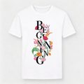 T-Shirt Donna con stampa beginning