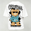 T-Shirt Uomo  Over con stampa happy bear