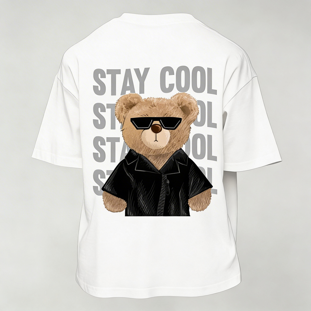 T-Shirt Uomo  Over con stampa stay cool