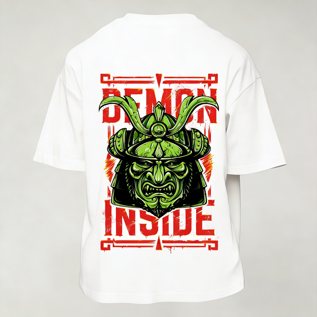 T-Shirt Uomo  Over con stampa demon