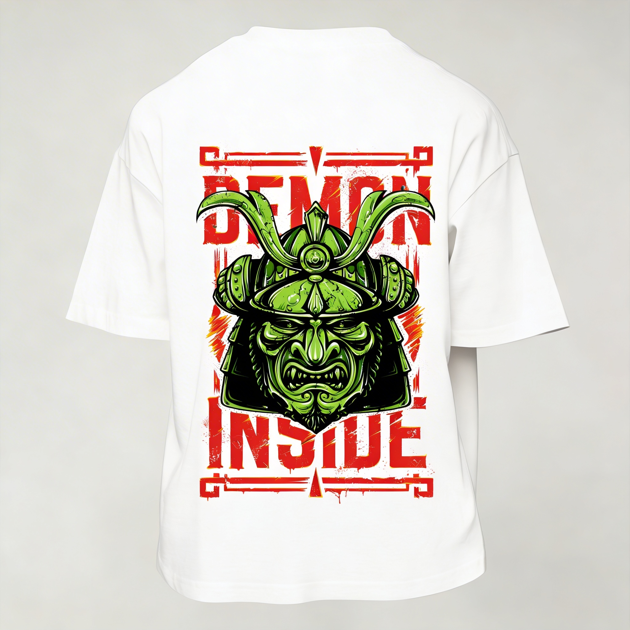 T-Shirt Uomo  Over con stampa demon