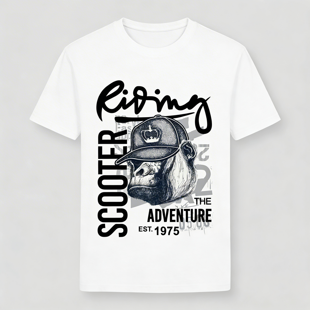 T-Shirt Uomo con stampa gorilla