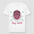 T-Shirt Uomo con stampa wild lion
