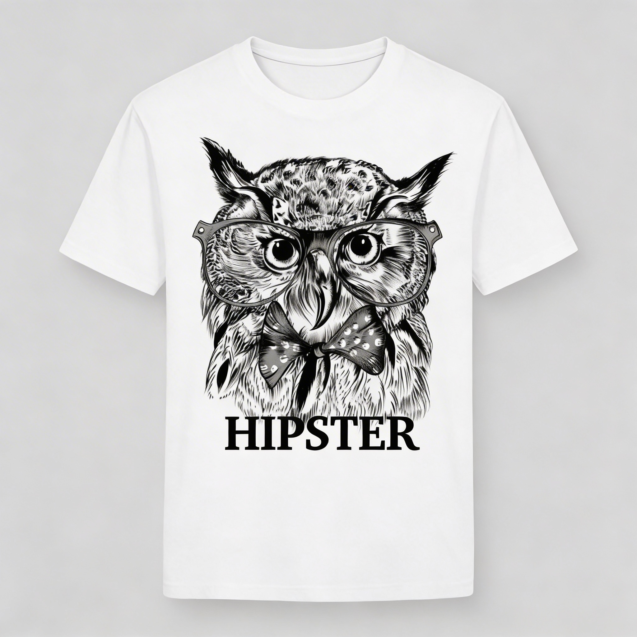 T-Shirt Uomo con stampa hipster