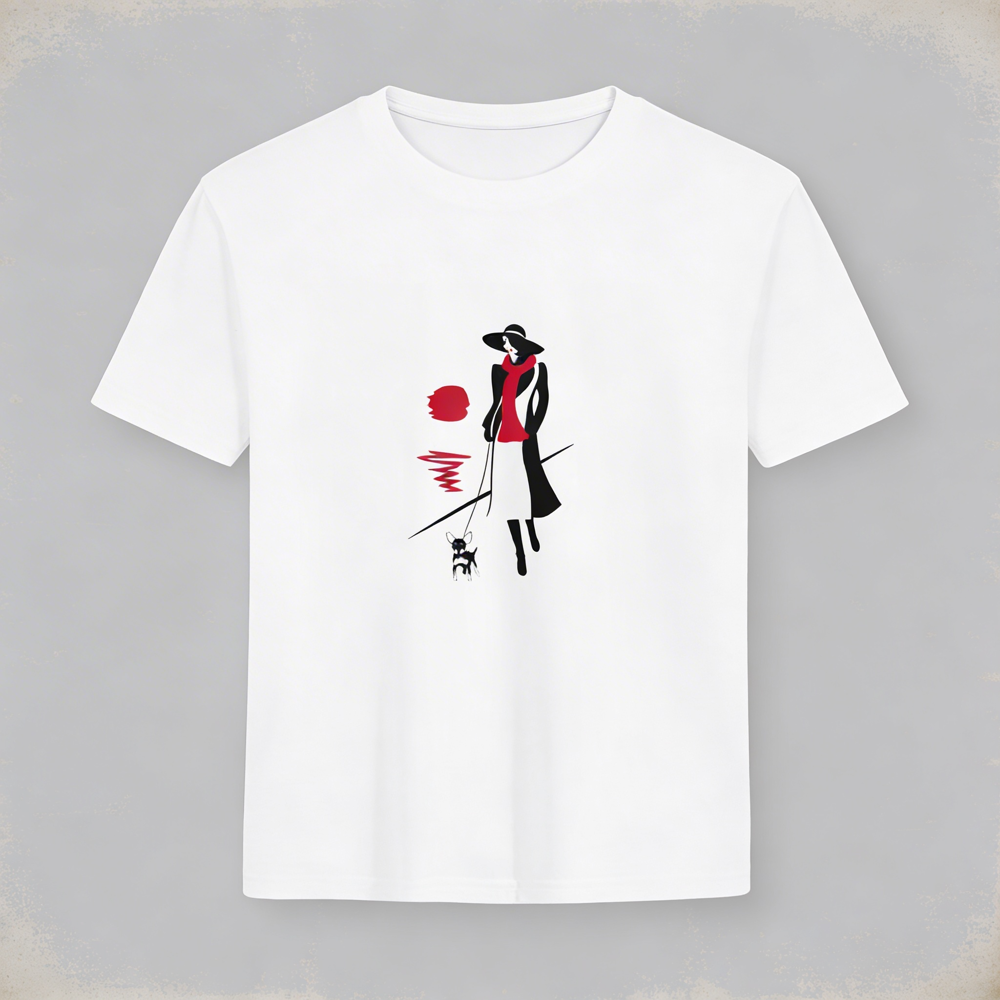 T-Shirt Donna con stampa silhouette