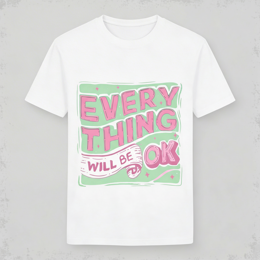 T-Shirt Donna con stampa okay